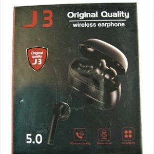 J3 White wireless bluetooth earphone Sport Air pods New